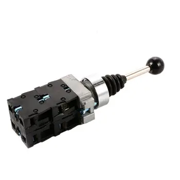 

XD2-PA14CR AC 240V 3A 4NO 4 Position Latching Self-locking Cross Switch SPST Monolever Joystick TH295