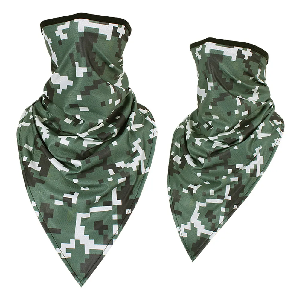 Windproof Tactical Ski Camo Triangle Scarf Sports Bandana Face Mask Fishing Cycling Running Neck Gaiter Cover Headband Men Girl - Цвет: 08