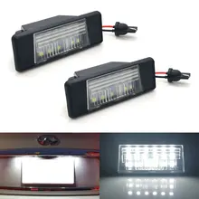 2x LED License Plate Light For Nissan Armada Juke Kicks NV200 Rogue Sport Versa Sedan Infiniti Q50 2011 2012 2015 2018 2019 2020