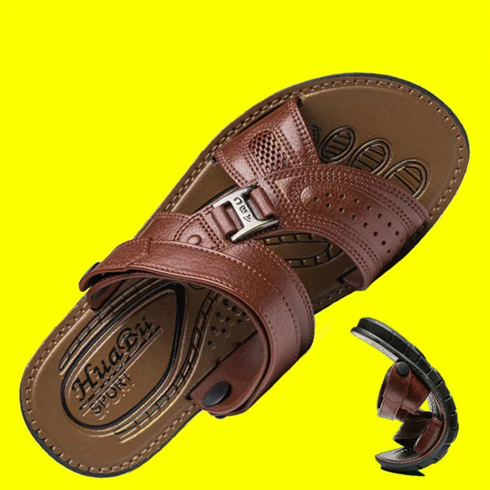 Sandalias antideslizantes impermeables para hombre, zapatillas de fondo suave resistentes al desgaste, sandalias transpirables de doble uso para verano, gran oferta, 2021