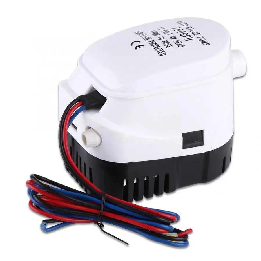 

12V 750GPH Automatic Submersible Bilge Water Pump With Float Switch For Boat Automatic Bilge Pump