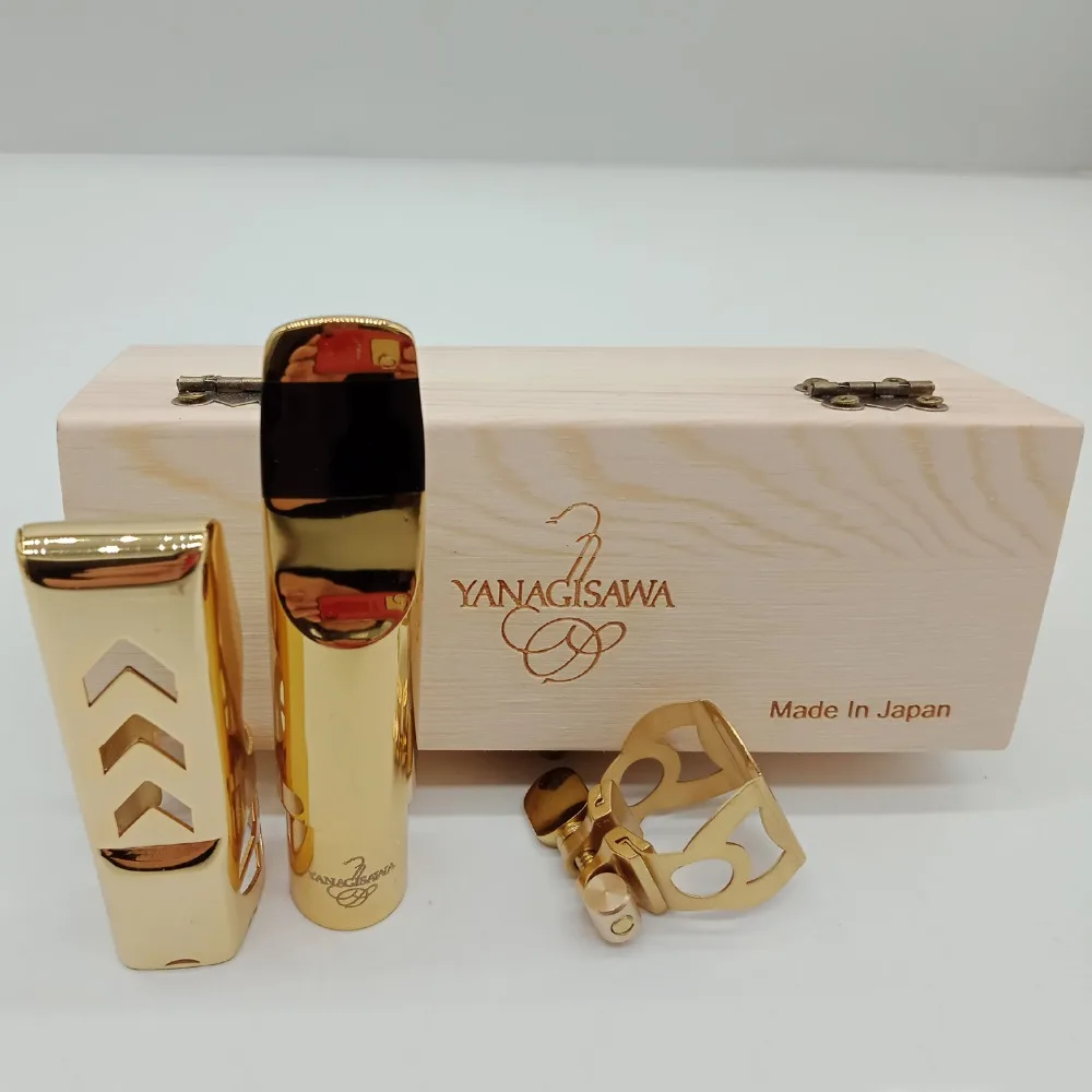 

New Yanagisawa Tenor Soprano Alto Saxophone Metal Mouthpiece Professional Advanced Sax Mouthpiece Accessories Gold Plating
