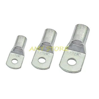 

10/50/100Pcs SC10-6 Bolt Hole Tinned Copper Cable lugs Ring Battery Terminals for 10mm2 Wire Cable