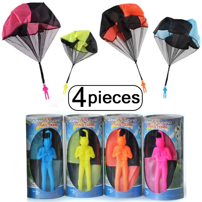 Hand Throwing Mini Soldier Play Parachute Kids Educational Outdoor Games Toy  HV 