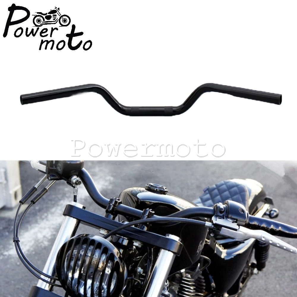 Manubrio Moto 1 "Manubrio 25Mm Per Harley Dyna Fat Street Bob Sportster Xl 883 1200 Cafe Racer Chopper Bobber Custom