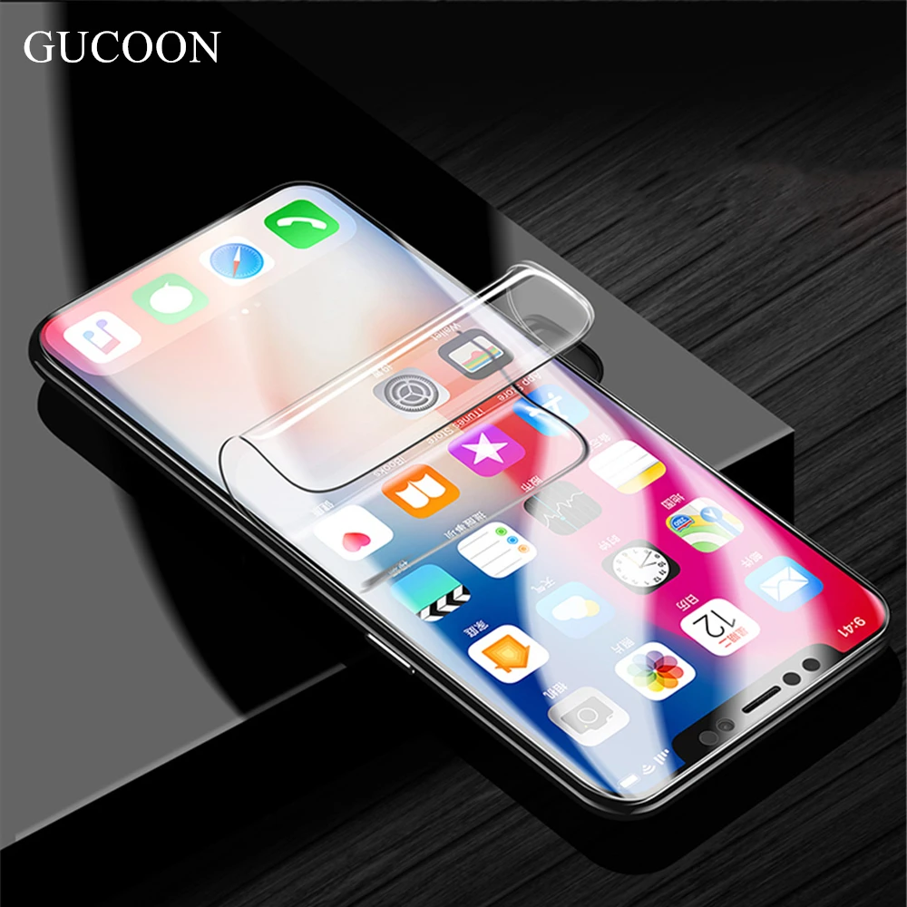 

GUCOON Screen Protector for Philips Xenium X598 X588 X596 X818 V526 V377 W8510 Full Cover Soft Hydrogel Film HD Protective Film
