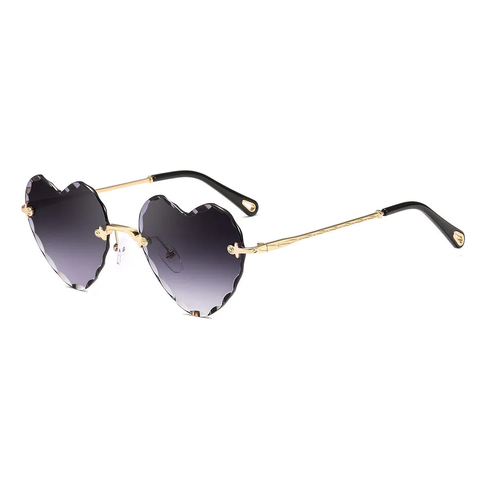 Europe and the United States new heart-shaped sunglasses fashion ultra-thin ocean film sunglasses women's sunglasses fashion