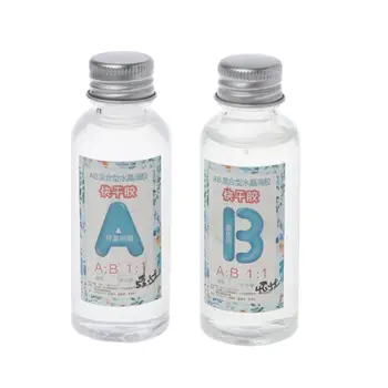 

3 Ounce Quick Curing AB Resin 1:1 Kit Clear Hard Epoxy Resin For Jewelry Making