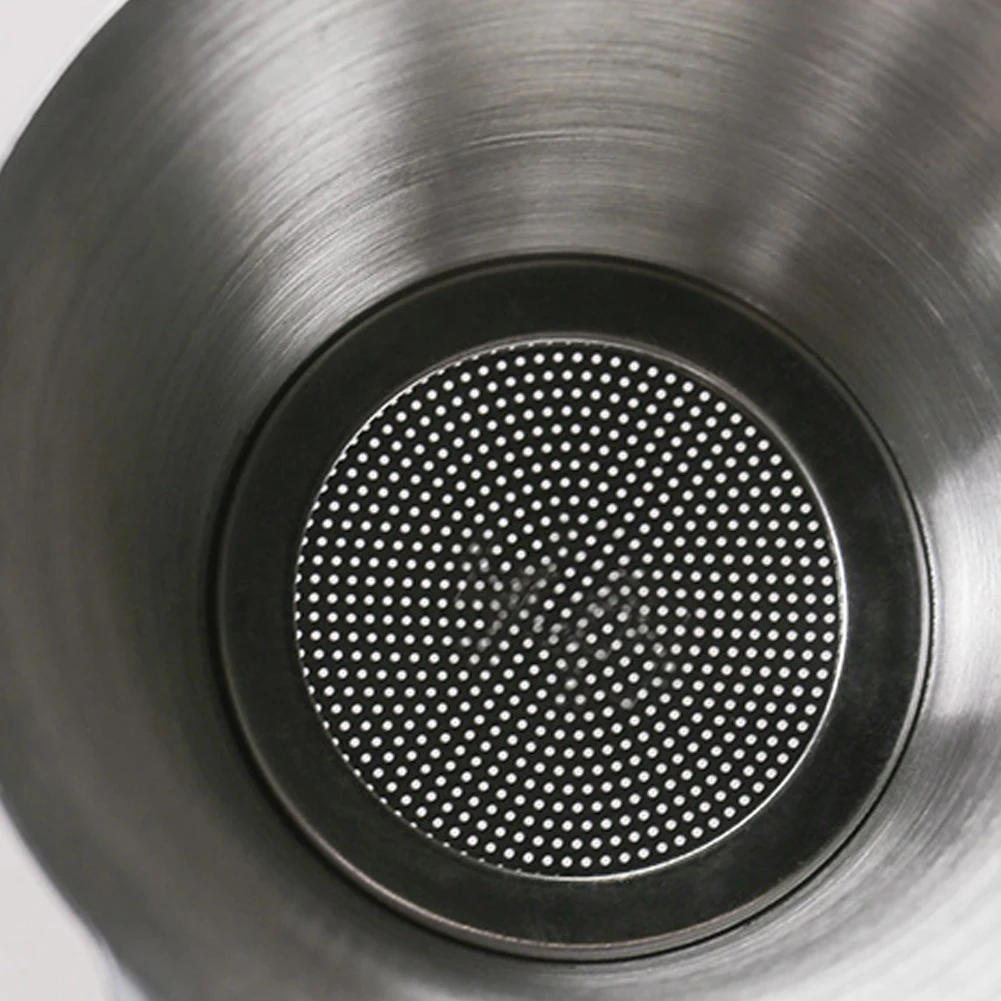 

With Handle Easy Clean Bar Stainless Steel Strainer Reusable Universal Leaf Funnel Mesh Household Tea Filter Kitchen Home