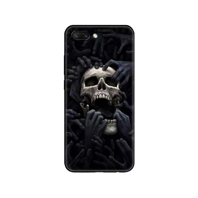 honor 10 case soft silicon tpu back phone cover for huawei honor 10 Case Etui protective printing coque black tpu case