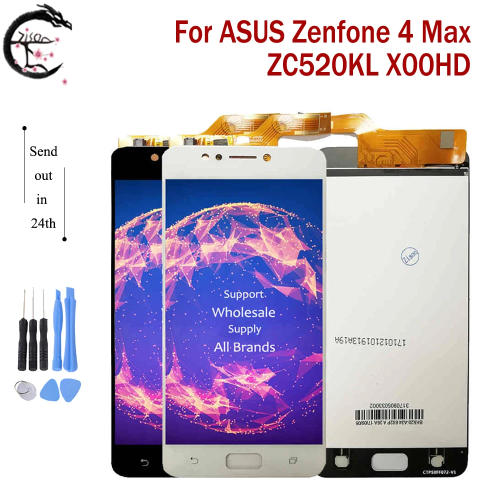

LCD With Frame For ASUS Zenfone 4 Max ZC520KL X00HD LCD Display Screen Touch Sensor Digitizer Assembly 5.5" ZC520KL Full Display