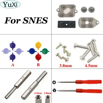 

YuXi 3.8 4.5mm Screwdriver Security Bit for Nintend for SNES Rubber Button Contacting A B D Pad + Plastic Buttons +Y Shape Screw