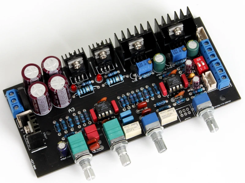 

Assembled Hifi JRC5532 audio preamp tone board Treble / Midrange / Bass adjustment board