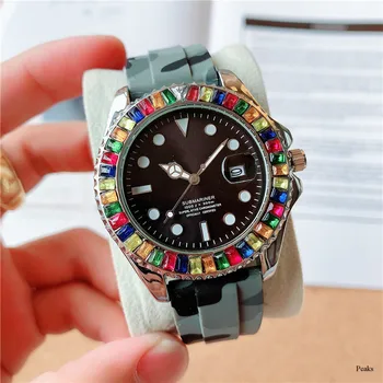 

New Top Brand rlx Men's Watch 2813 Movement Blue Dial 40MM Sapphire Glass High Quality Automatic Mechanical Watch for Men