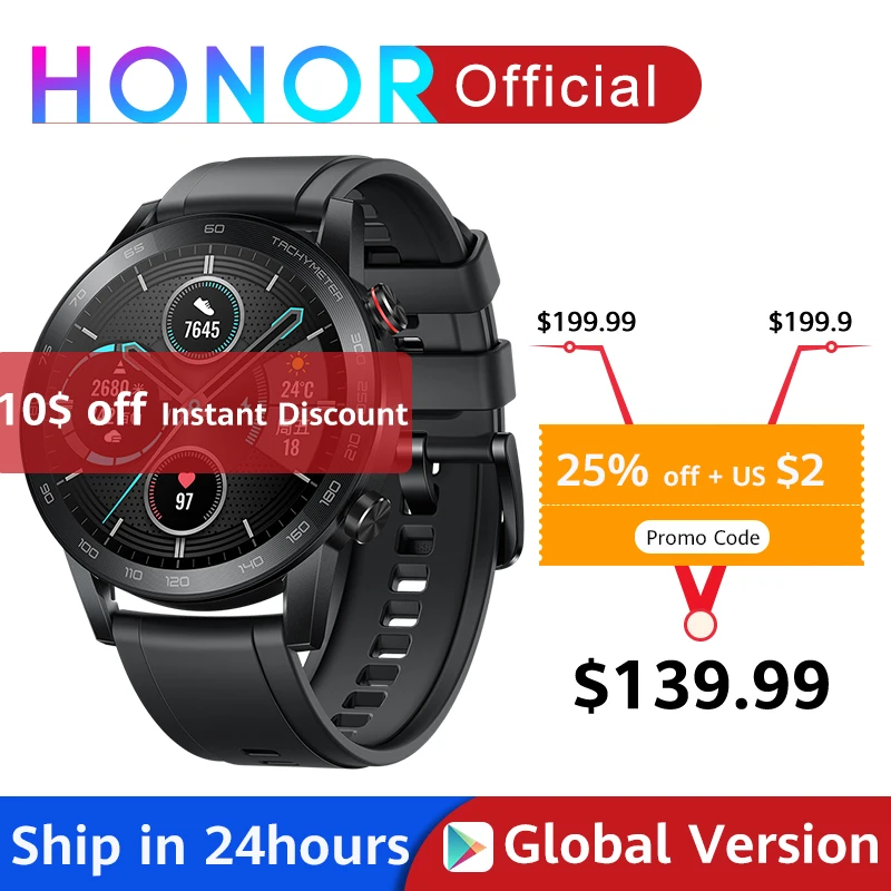 Global Version Honor Magic Watch 2 Smart Watch Bluetooth5.1 Smartwatch Waterproof 14 Days Sports Watch Heart Rat For Android iOS
