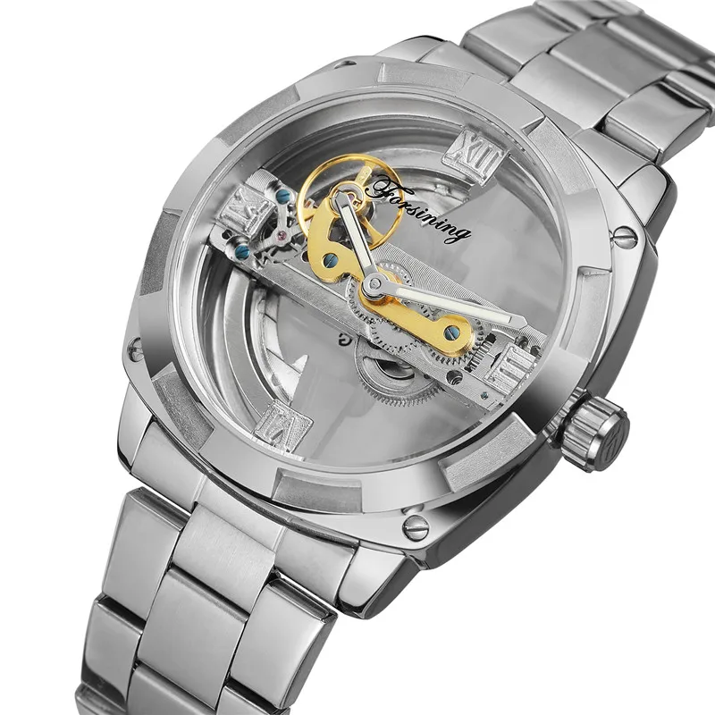 

FORSINING Automatic Mechanical Men Wristwatch Military Sport Male Clock Top Brand Luxury Bridge Hollow Waterproof Man Watch 015