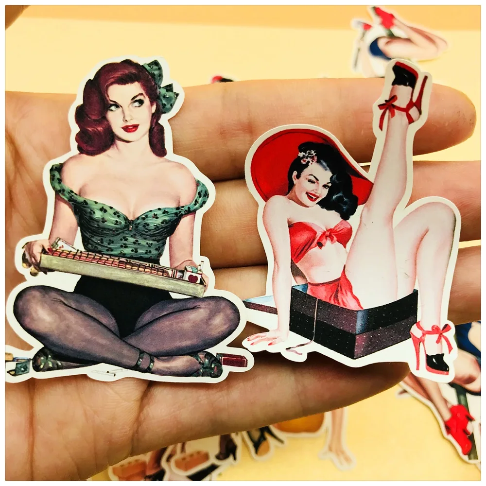 16 шт./компл. ретро современный девушка летний стикер набор для скрапбукинга