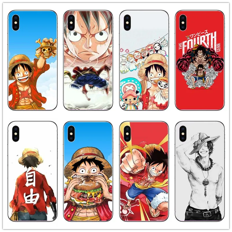 Мультяшный цельный чехол для iPhone 6 6s 7 Plus твердый пластиковый телефона Luffy 8 XS XR Max