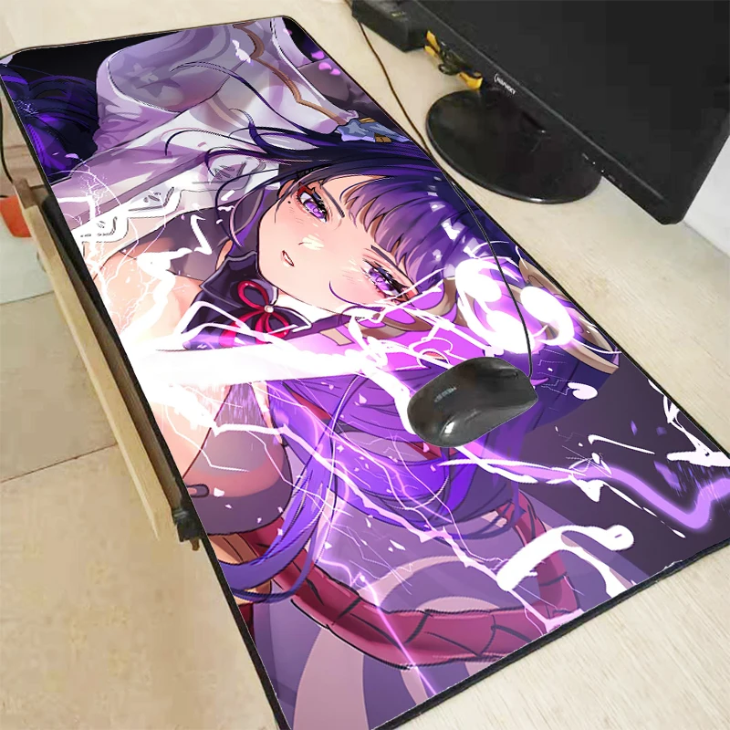

Xgz Baal Genshin Impact Desk Accessories Laptop Gamer Kawaii Accessories Big Mousepepad Gamer Girl Table Mat 300X800MM Desk Mat
