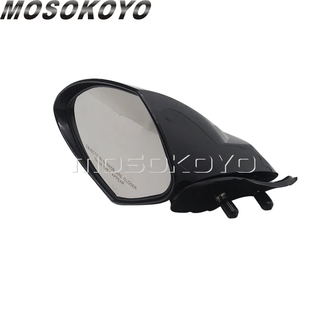 TOPMOUNT Yamaha WaveRunner VX Left Side Mirror - OEM Replacement Part #F1S-U596B-10-00 (Black)