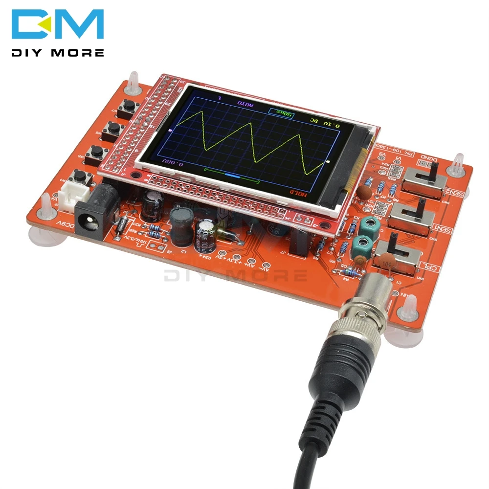 Полностью сварной Собранный 2," цифровой осциллограф TFT(1 Msps)+ зонд B1 STM32F103C8 чип 12 бит 1Msps DC/AC/GND 0-200 кГц