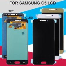 Catteny, сменный ЖК-дисплей для samsung Galaxy C5, C5000, дисплей с сенсорной панелью, дигитайзер, сборка,+ Инструменты