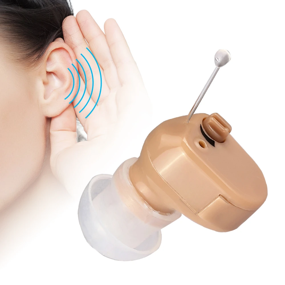 Мини-невидимый слуховой аппарат для пожилых глухих, слуховой аппарат, усилитель звука, забота о здоровье, Регулируемый тон, Цифровые слуховые аппараты в ухо