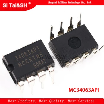 

10PCS MC34063API DIP8 MC34063AP1 DIP MC34063 34063API DIP-8 new and original IC