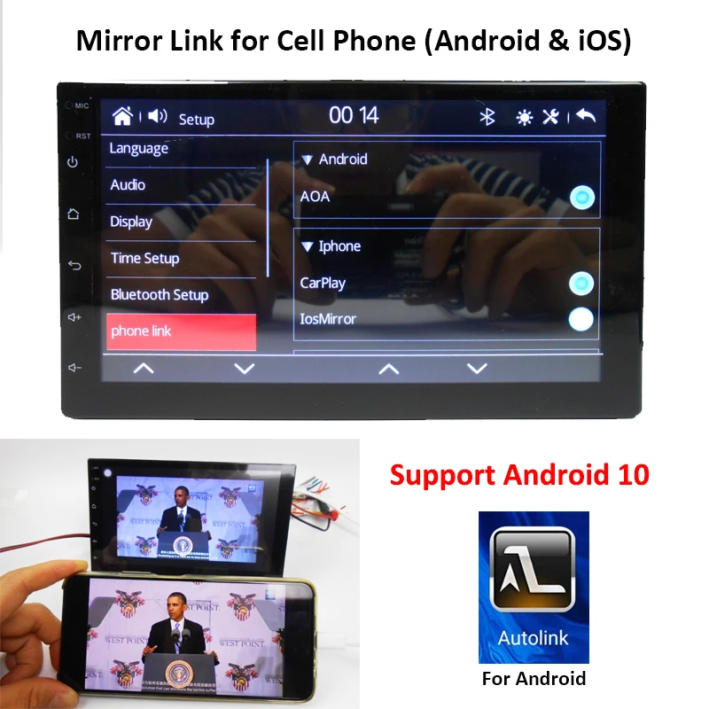 US $60.44 2 Din Carplay Car Radio Mirror Link Bluetooth 7 Touch Screen HD MP5 Video Player USB Aux Stereo Audio System Head Unit PHYEE X4