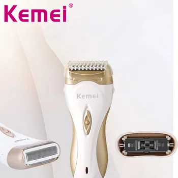 

Kemei Women Epilator Rechargable Hair Remover for Face Arm Leg Armpit Body Trimmer Depilatory Electric Shaver Razor Machine F30