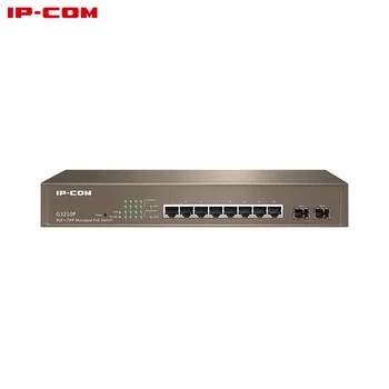 

IPCOM G3210P 8-Port Gigabit+2*SFP Managed PoE Switch Suitable HD monitoring network Plug and play Adapter/signal converter