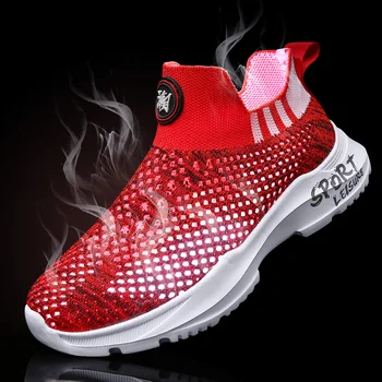 

Kids Socks Shoes Breathable Slip On Casual Sneakers Outdoor Sports Soft Casual Kids Shoes Mesh Sneakers Footwear Tenis Zapatilla