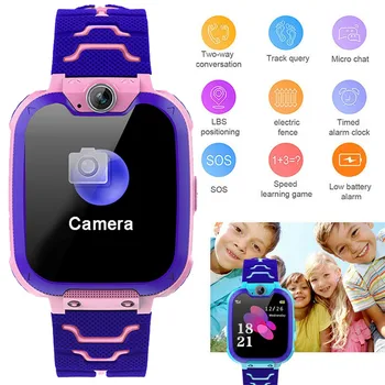 

Kids Smart Watch Phone Music and 7 Games Smartwatch for Children 3-12 Years Girl USB 2.0 3-5 days standby time Waterproof