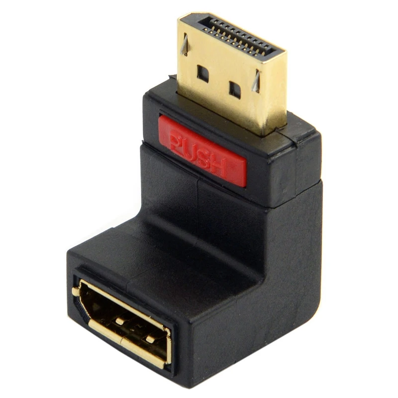 90 градусов вверх угловой Dp Displayport папа-мама удлинитель