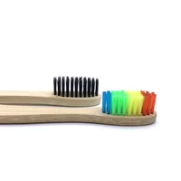 10pc Eco friendly Bamboo Toothbrush Soft Bristles Biodegradable Plastic-Free Oral Care Adults Toothbrush Bamboo Handle Brush 3