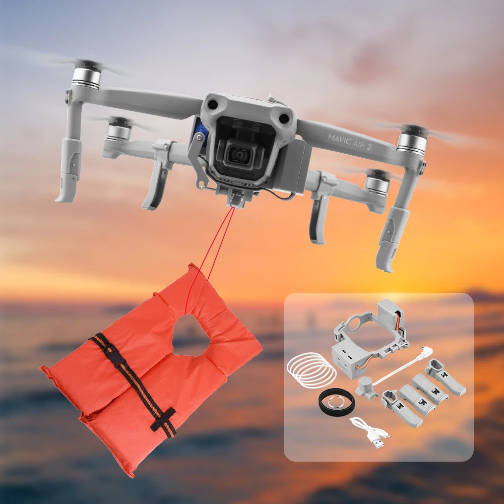

Airdrop Air Drop System for DJI Mavic 2 Pro Zoom Drone Wedding Ring Gift Air Dropping Transport Life Rescue Remote Throw Thrower