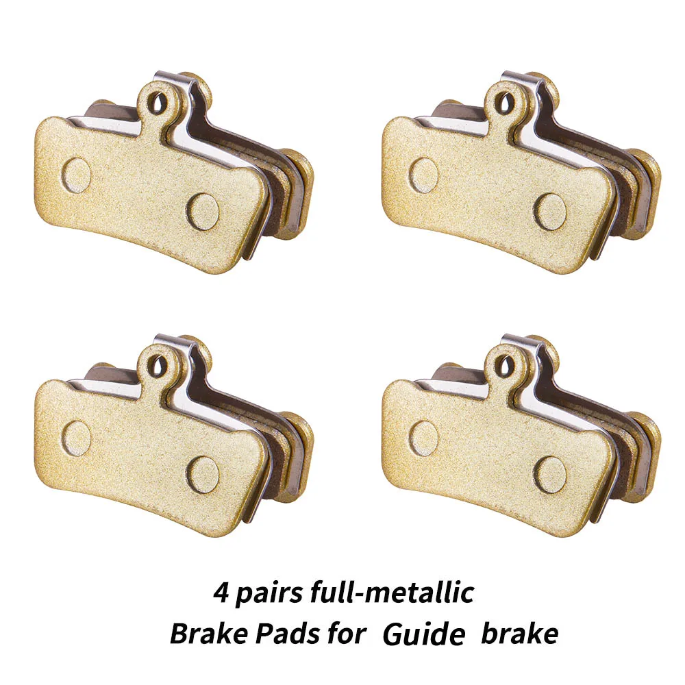 

4 Pairs MTB 4 Piston Disc Brake Pads For Guide G2 RSC Hydraulic brake Full Metallic Semi Metallic Brake Pads XO Trail E9 E7