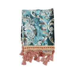 Housse anti poussière brodée Guzheng (bleu), 1 pièce, Style ancien 