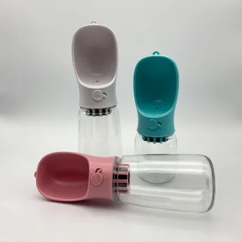

350ml/550ml Portable Pet Dog Water Bottle For Small Large Dogs Travel Activated Carbon Filter Drinking Bowl Outdoor Pet Product
