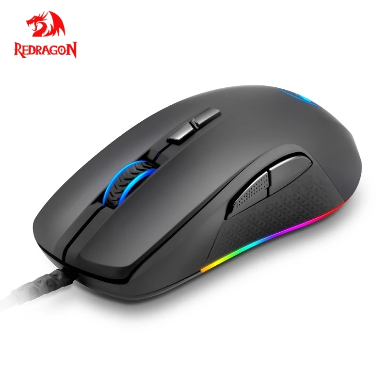 Redragon Stormrage M718 RGB USB Проводная игровая компьютерная мышь 10000 точек/дюйм 8 кнопок мыши
