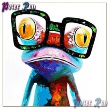 100% Full Square/Round Diamond Embroidery Cartoon Mosaic Cross Stitch Rhinestone decoration 5D DIY Diamond painting Color frog