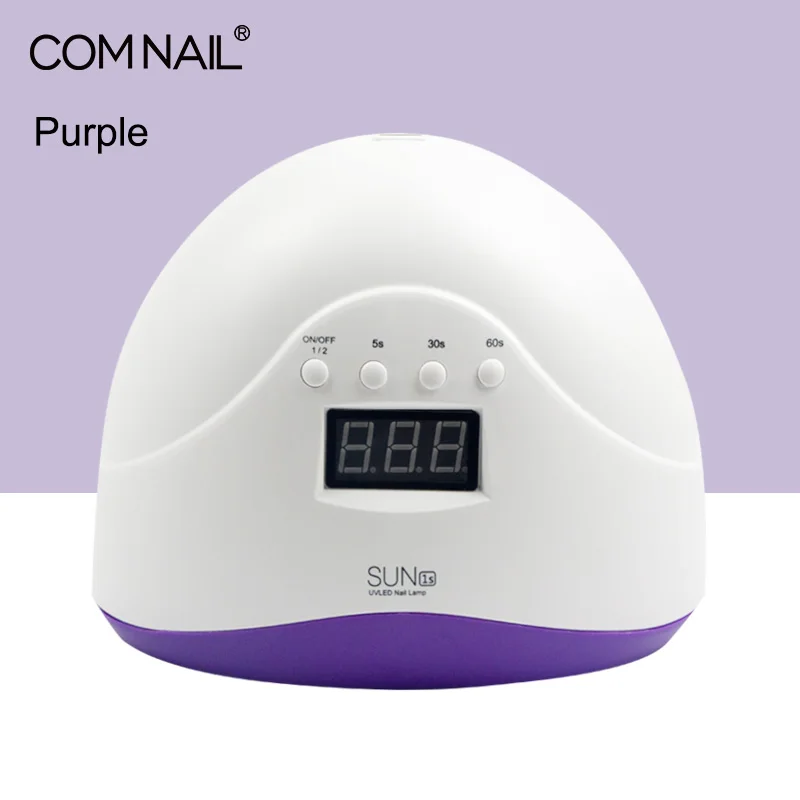 Цветной УФ-светодиодный светильник SUN1S для ногтей, сушилка 48 Вт, быстрая сушилка, светильник для маникюра, гелевая лампа для ногтей, лампа для сушки гель-лака - Цвет: Purple nail dryer