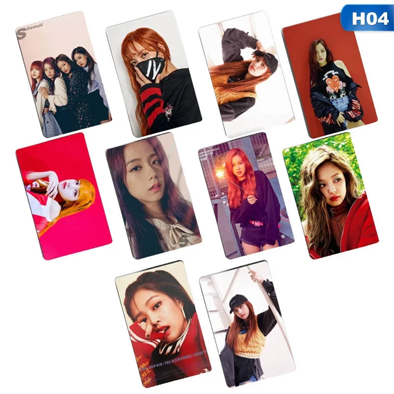 04 10 шт./компл. Kpop Blackpink квадратные фото карты фотокарты плакат альбом Lomo карты - Цвет: 04