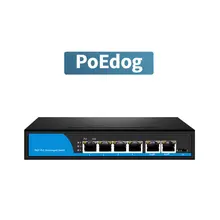 SUNBA PoE+ переключатель 4-Порты и разъёмы встроенный Питание 65 Вт 802at/af совместим для IP камеры