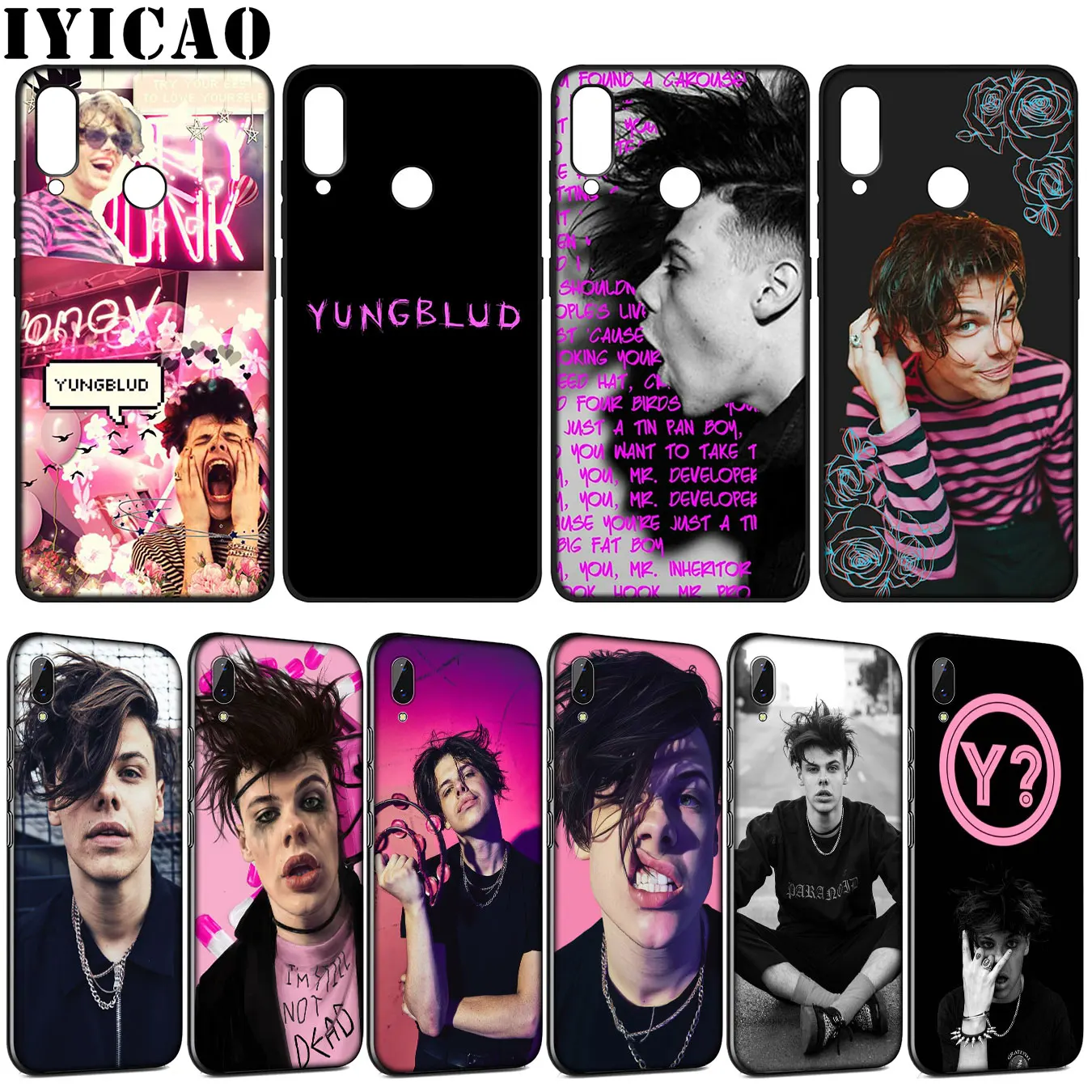 

IYICAO Yungblud Soft Silicone Case for Huawei Y9 Y7 Y6 Prime 2019 Honor 20 10 9 9X 8C 8X 8 Lite 7C 7X 7A Pro
