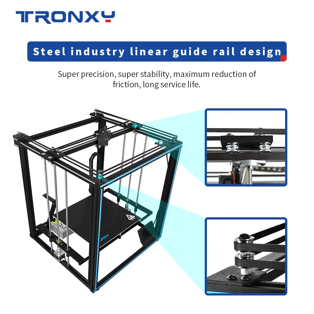 Tronxy X5SA PRO 3D принтеры алюминиевая плита горячего отжига 330*330*400 мм TMC2225 привод