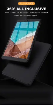 

tablet case With Tempered Glass Ultra Slim 360 Full Coverage Soft Silicone Case For Xiaomi mi pad 4 Case 8" Cover