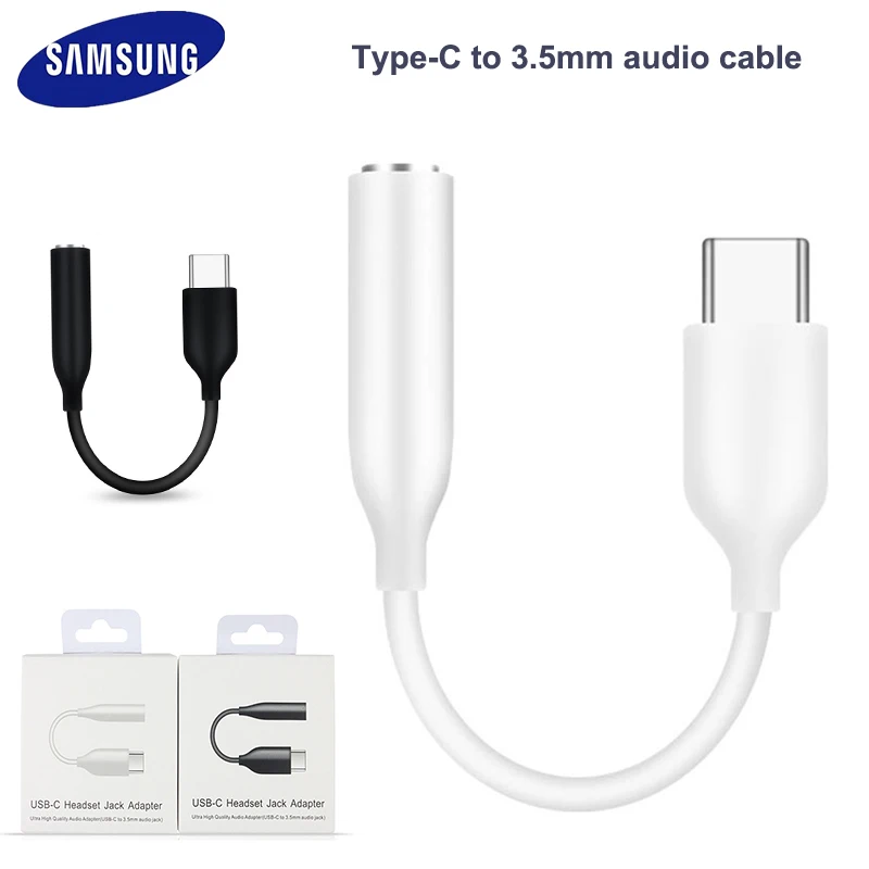 AUX-адаптер для наушников SAMSUNG Type-C на 3 5 мм аудиокабель NOTE 10 Plus A90 A80 A60 Type C Jack |