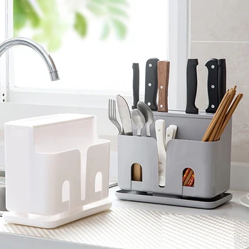 

Tableware Storage Box Best Selling Wall-Mounted Multi-Function Knife And Fork Chopsticks Household Kitchen Drain Storage Box