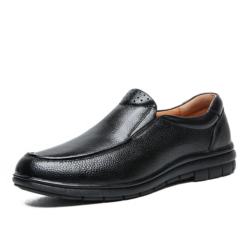 

New fashion Black white flats shoes Hot sale Leather fashion male casual shoes all Black Men's leather casual Sneakers *M1901